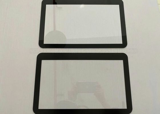 el borde endurecido 1m m de Grinded imprimió Backsplash de cristal para el panel táctil