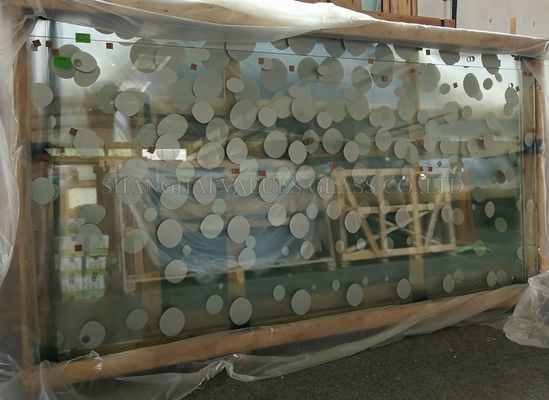 borde impreso laminado moderado al aire libre de Grinded del vidrio de 19m m