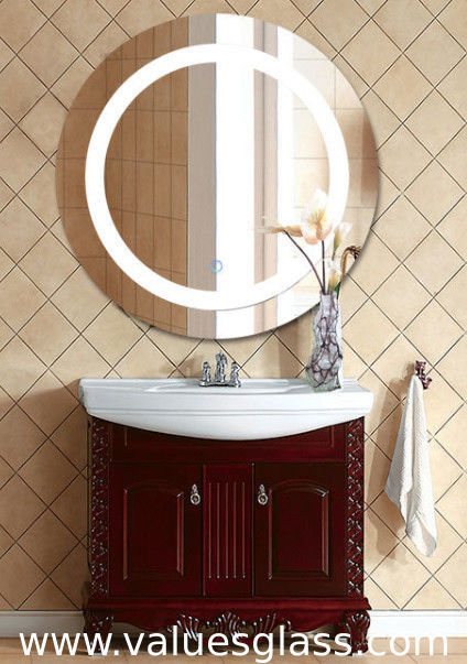 Aspecto formado redondo de la moda de los espejos del cuarto de baño del LED con la función anti de la corrosión