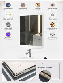 High Efficiency LED Bathroom Mirrors Touch Screen Switch CE Certificated